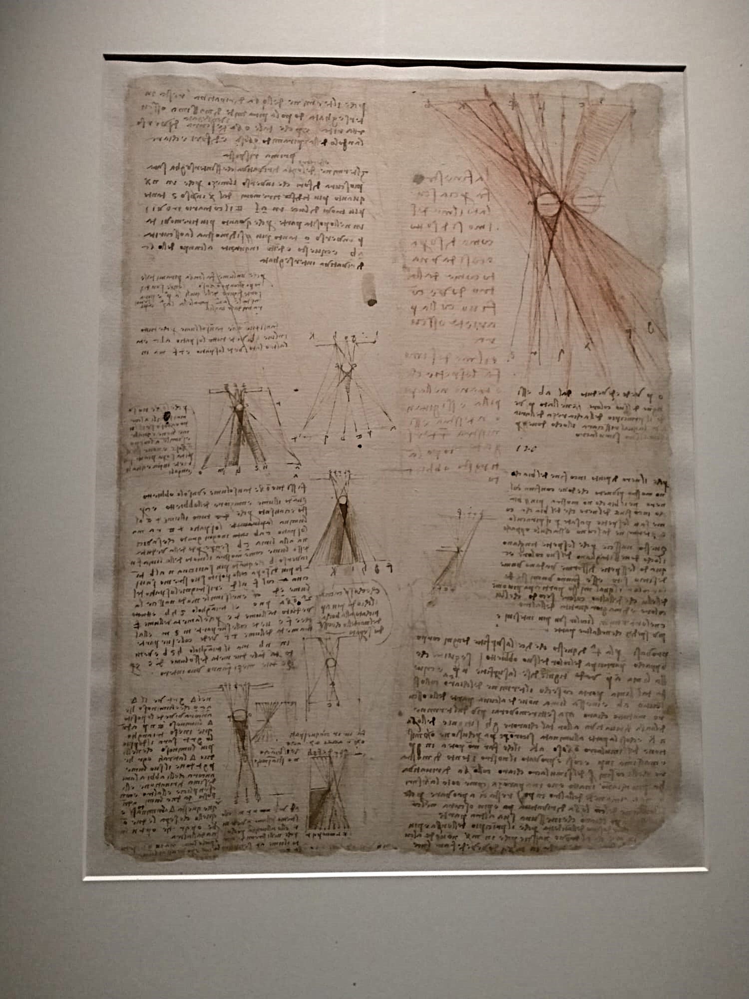Leonardo da Vinci, Studio sulla percezione dell'ombra e del colore, 1508-1510, Codice Atlantico, foglio 527 verso