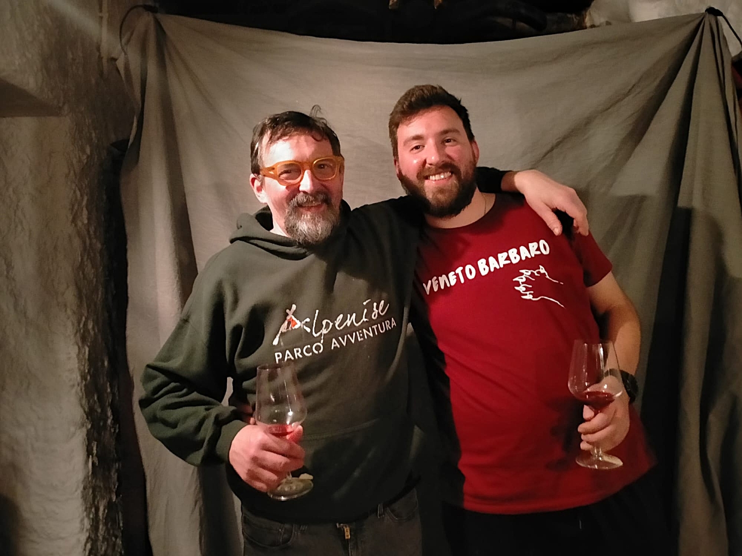 Giovanni Scapin con il nipote Serse