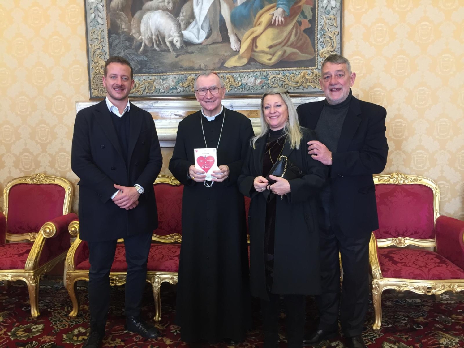 Apo e famiglia con "don Piero" ovvero il cardinale Pietro Parolin