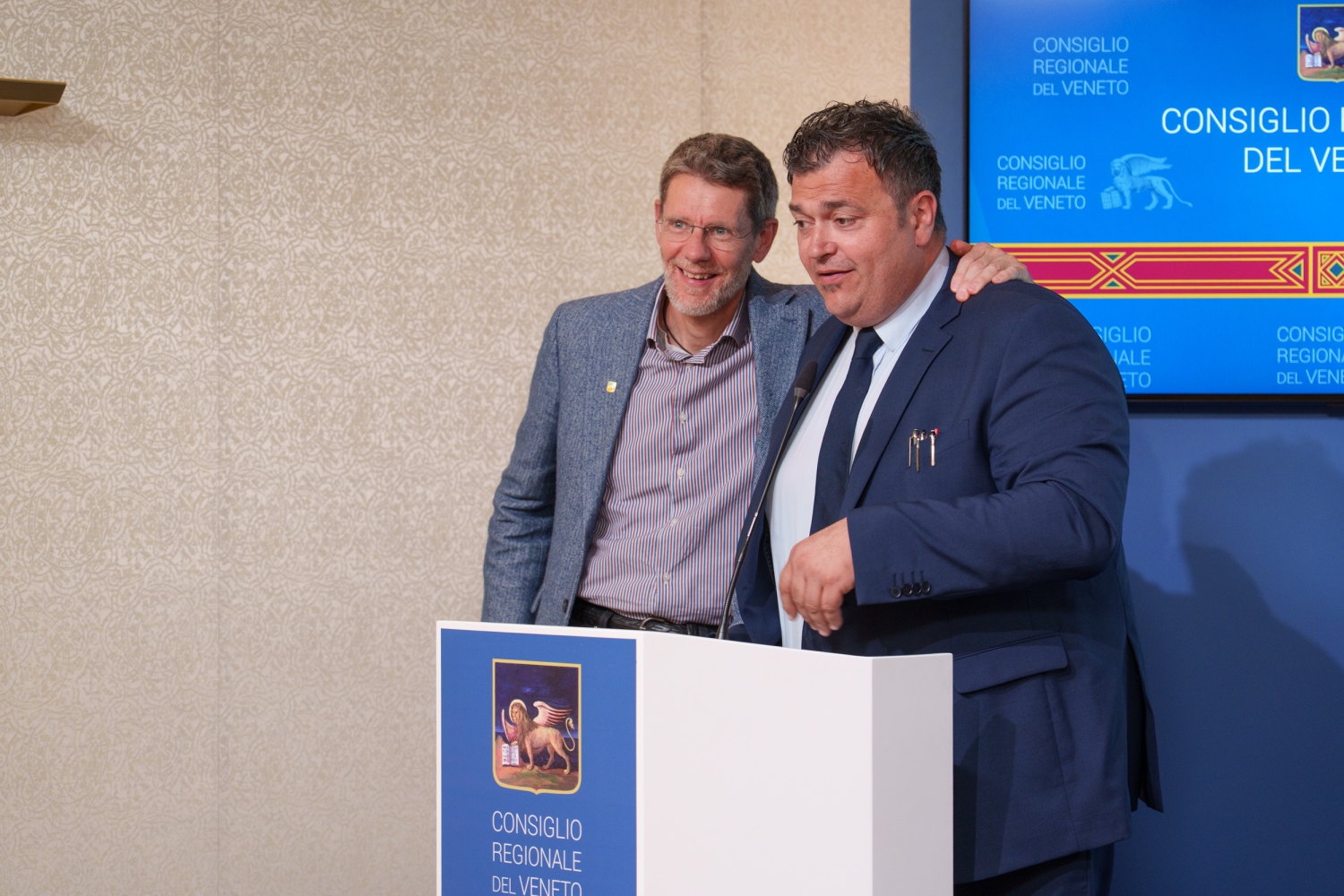 I consiglieri regionali Renzo Masolo e Joe Formaggio