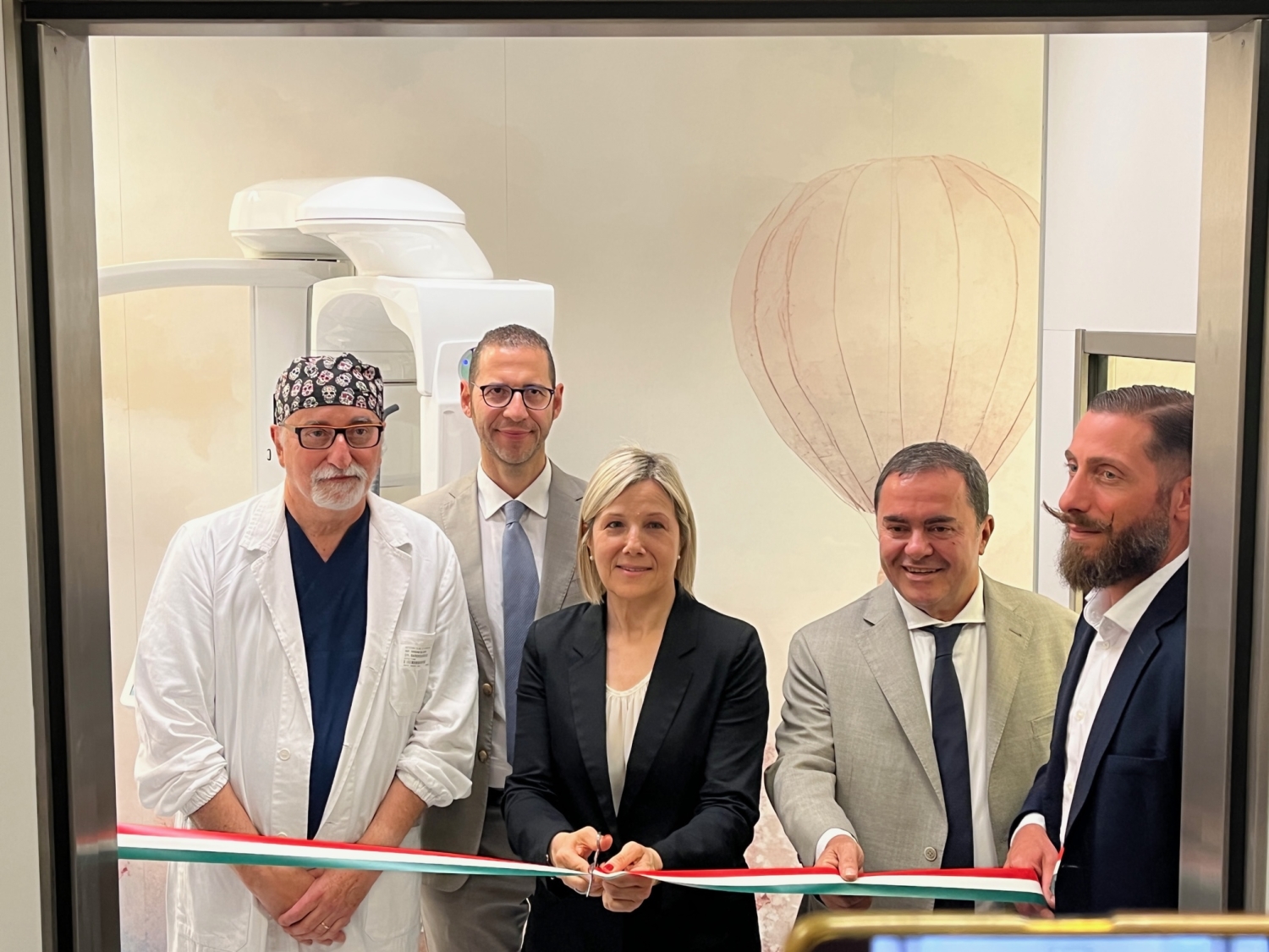 Il taglio del nastro per la TAC Cone Beam 3D