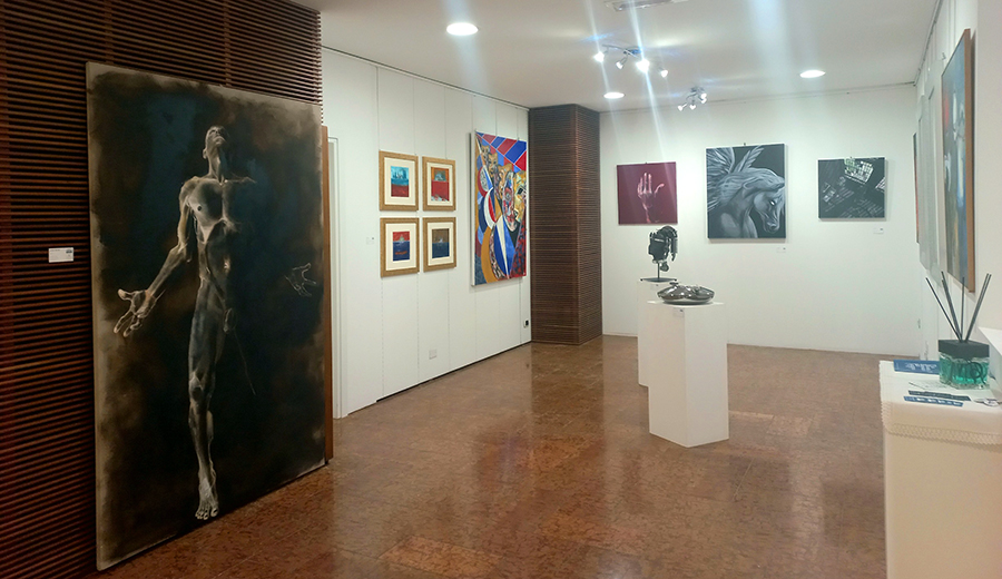 lo spazio espositivo in via Museo