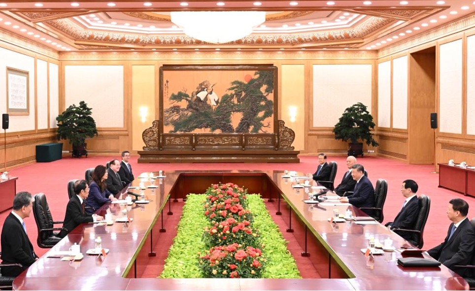 Taiwan, la leader dell’opposizione incontra Xi Jinping