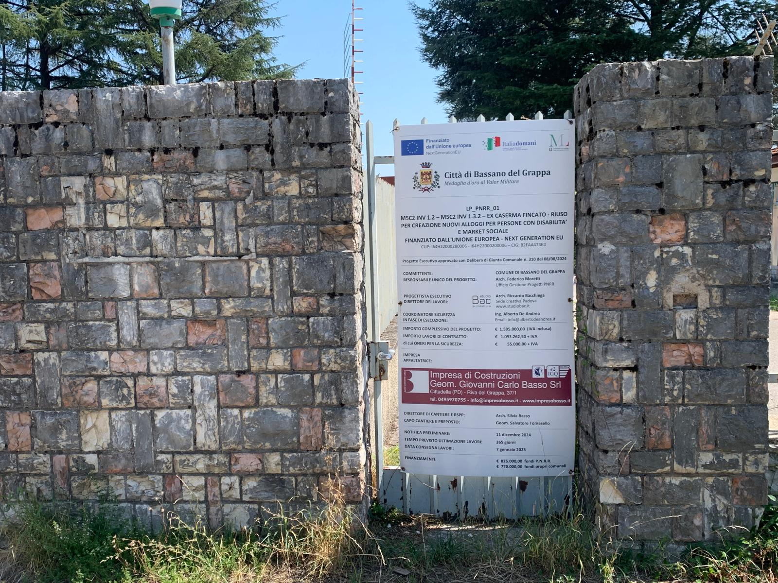 Ex Caserma Fincato, lavori in corso: il Comune punta al completamento entro fine anno
