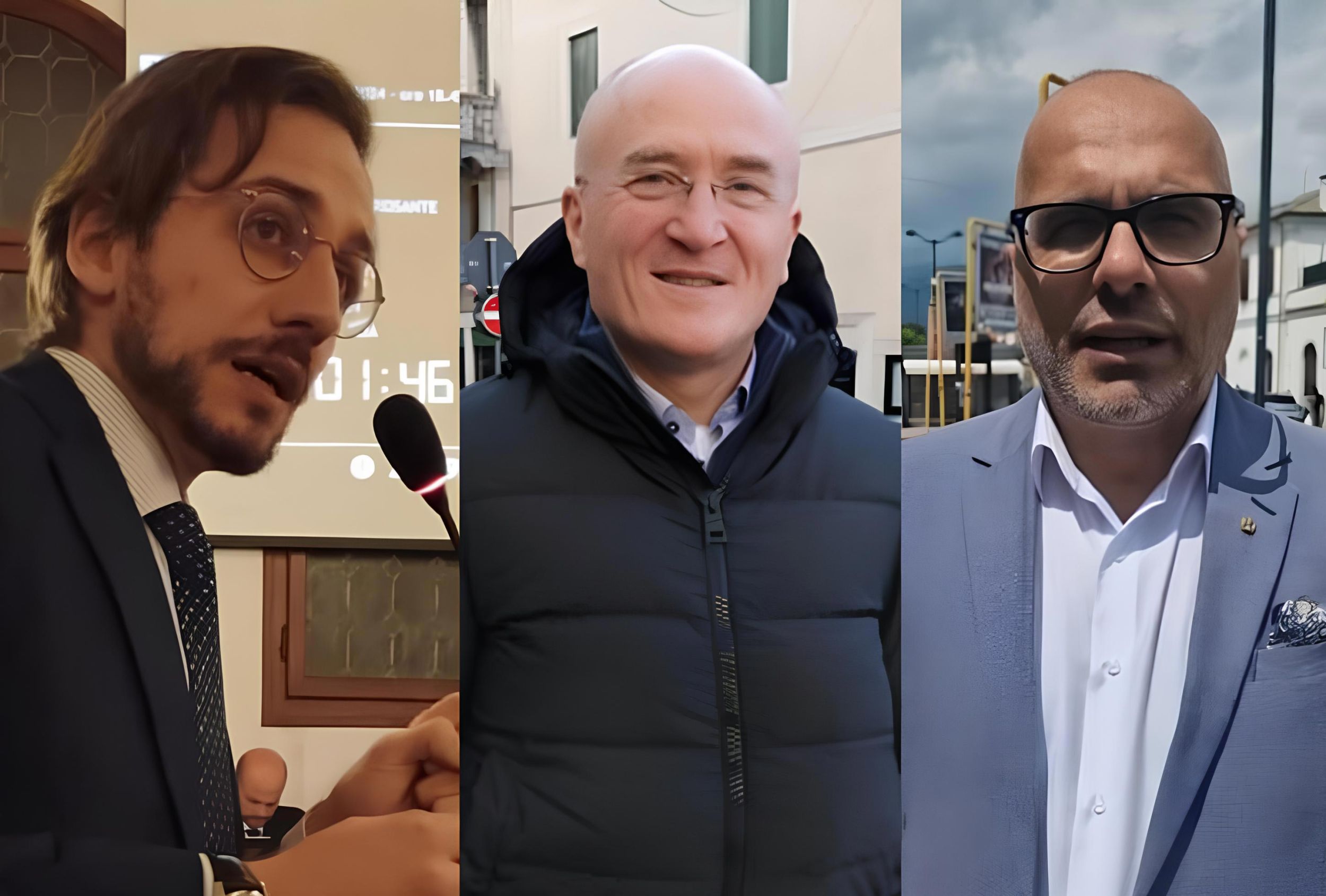 Gianluca Pietrosante, Stefano Giunta e Roberto Campagnolo.